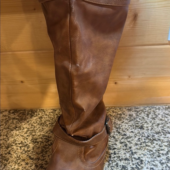 Women's‎ Brown Slouch Boots / size 9/ has some ware check photos - Picture 7 of 9
